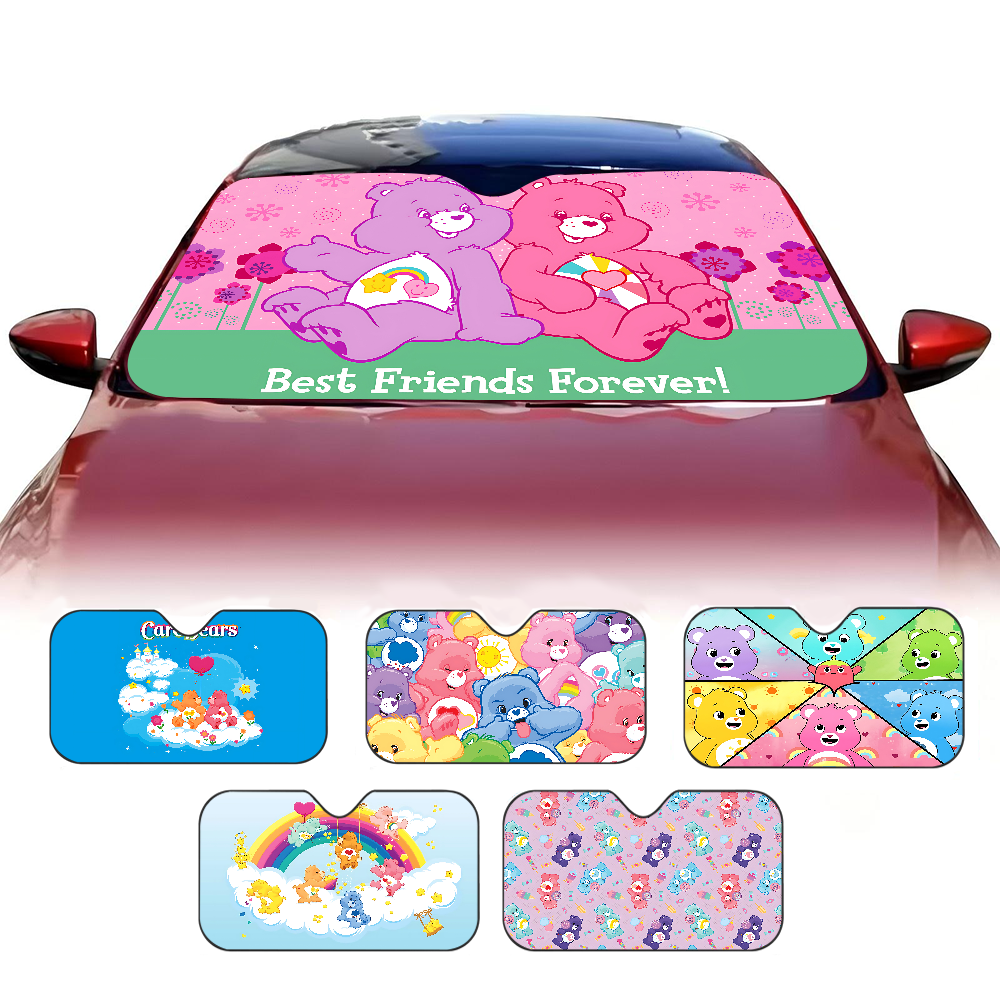Windshield Sun Shade - Cute Care B-Bears Anti-Scratch Windshield Sunshade