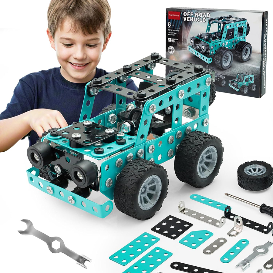 Car Accessories For Boys - Building Toys Model Truck Set STEM
