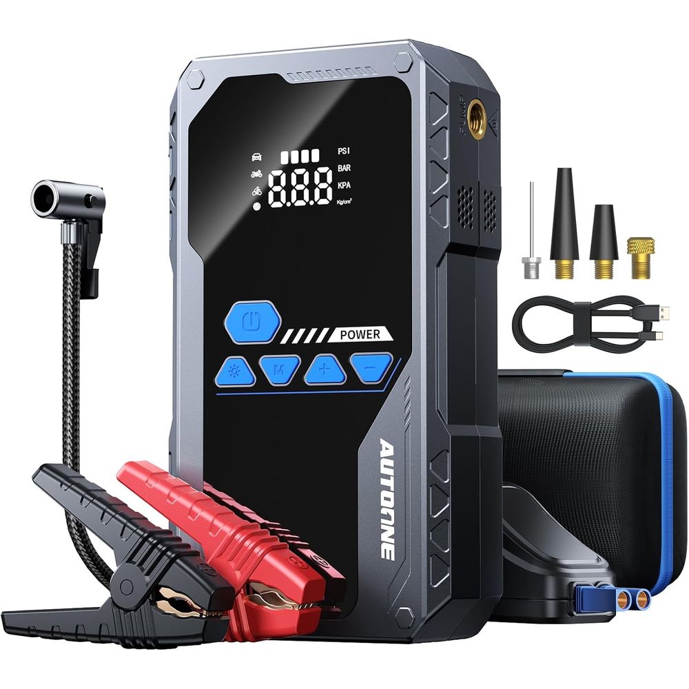 Portable Jump Starter - Portable 6000A Jump Starter with Air