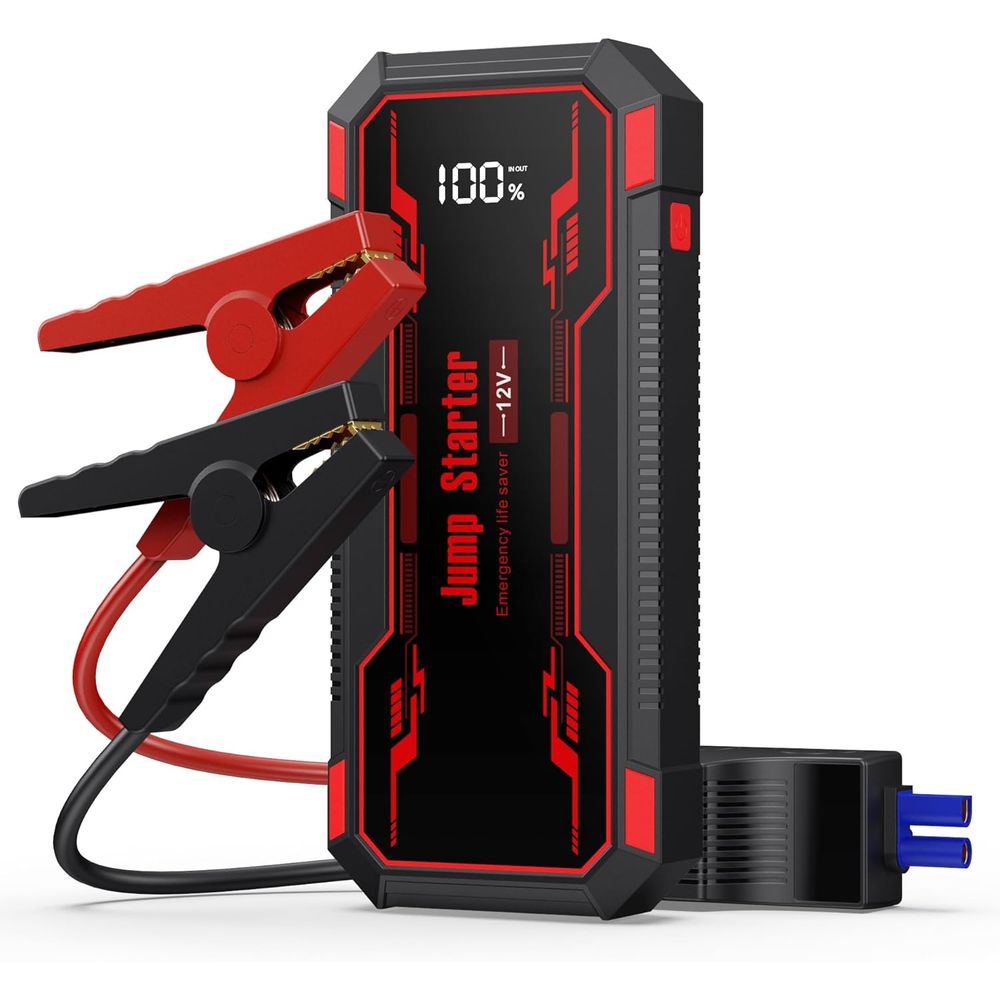 Portable Jump Starter - 6000A Portable Car Jump Starter with