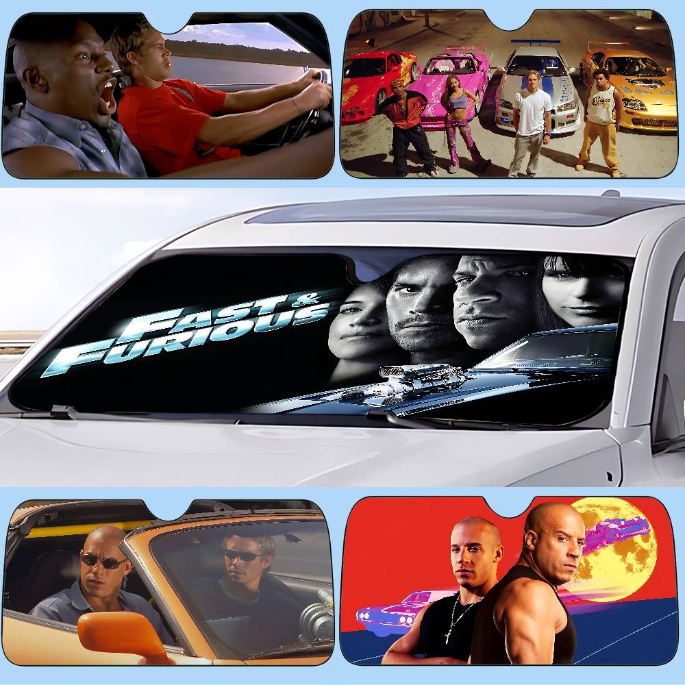 Windshield Sun Shade - Movie F-Fast And F-Furious Car SunShade