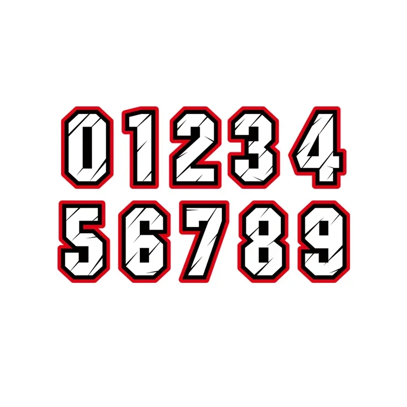 Car Accessories You Need - Car Sticker Racing Number 1 2