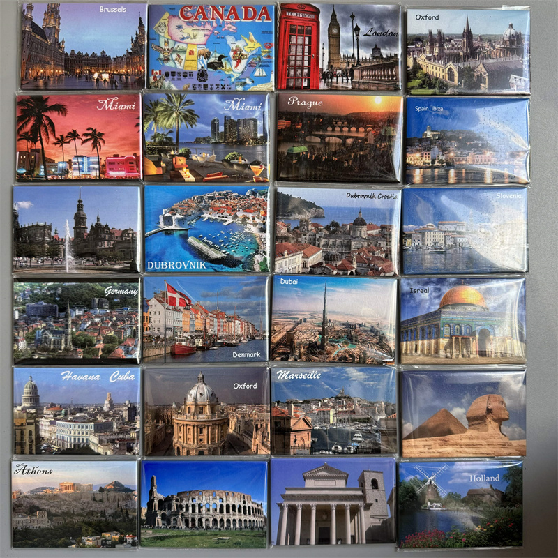 Car Accessories Dubai - Coated Paper Fridge Magnets Tourist Souvenir