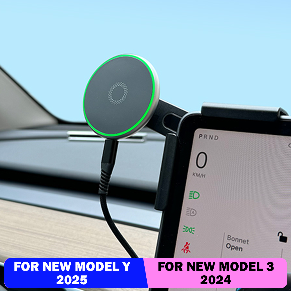 Wireless Car Charger - Car Phone Mount Holder 15W Magnetic