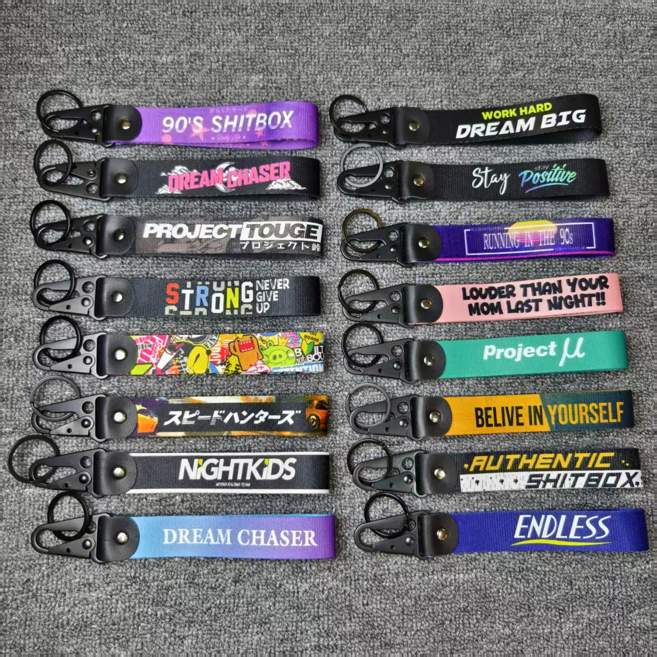 Car Accessories Quotation - JDM Key Tags Keychain Quotation Phrase
