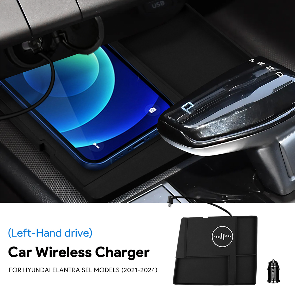Wireless Car Charger - For Hyundai Elantra SEL Avante CN7