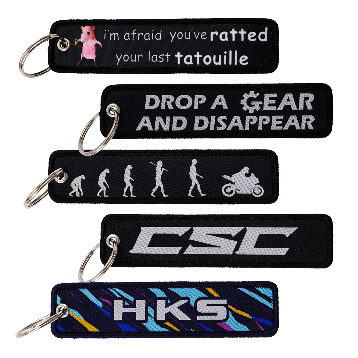 Car Accessories Quotation - Mix 5pcs/set Quotations Series Embroidery Key