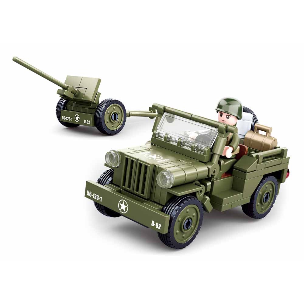 Car Accessories For Boys - 143PCS WW2 Army Car Model Building
