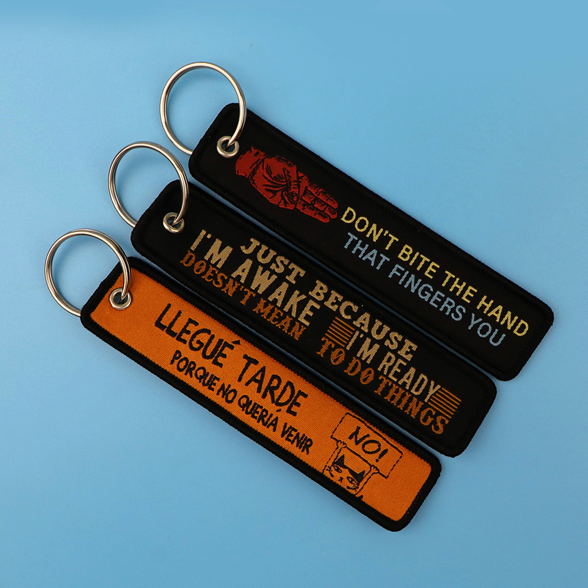 1pcs Quotation Embroidered Key - Car Accessories Quotation avis et prix