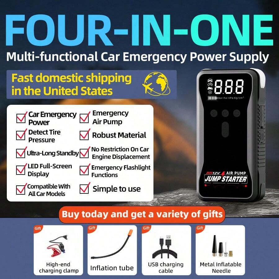 8000mAh Portable Car Jump Star - Portable Jump Starter avis et prix
