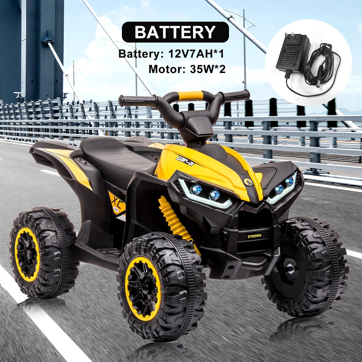 12V Kids Ride On ATV, 4 Wheele - Car Accessories For Boys avis et prix