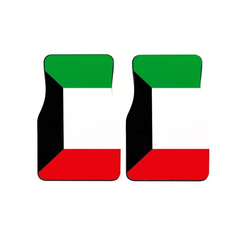 Kuwait Flag Car Floor Mats 4Pc - Car Accessories Kuwait avis et prix