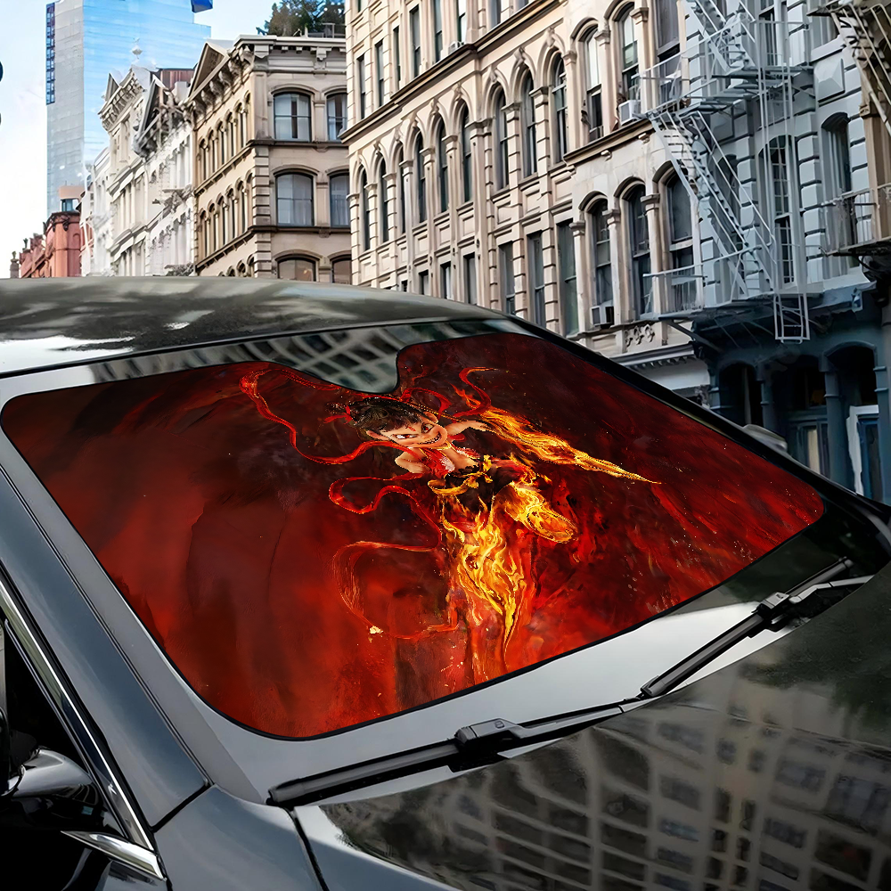 N-Ne Zha 2 Anime Car Windshiel - Windshield Sun Shade avis et prix