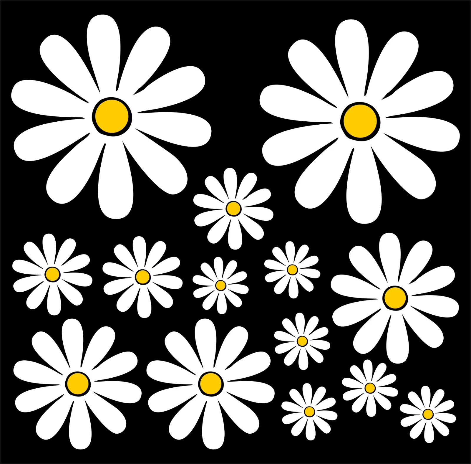 15cm Daisy Exterior Cute, PVC  - Car Accessories You Need avis et prix