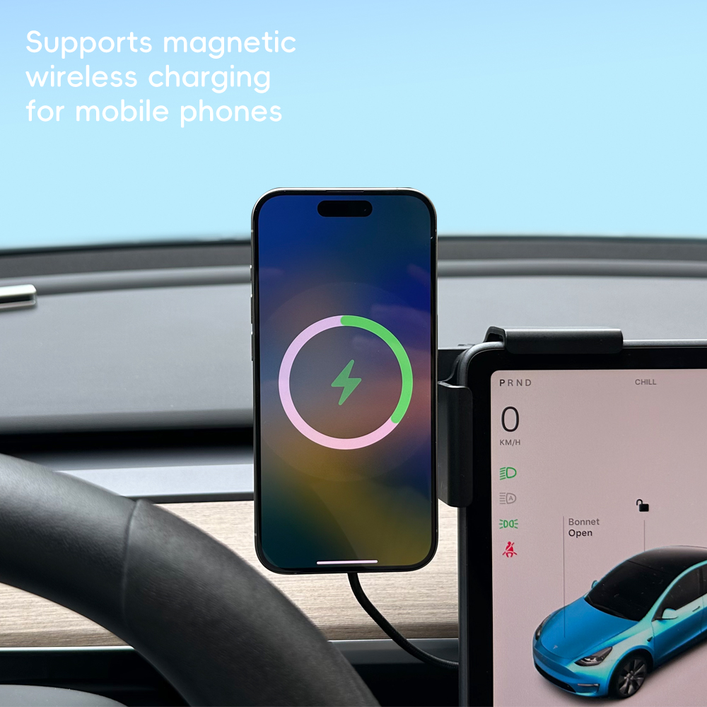 Car Phone Mount Holder 15W Com - Wireless Car Charger avis et prix