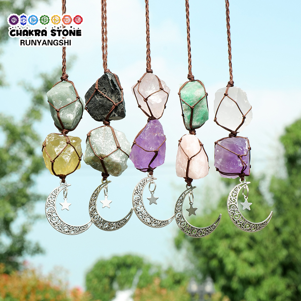 Charm Natural Gemstone Crystal - Car Accessories Bangi avis et prix