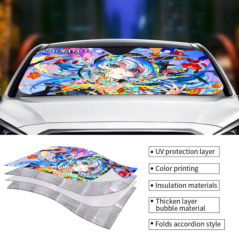 Hoshimachi Suise Anime Windshi - Windshield Sun Shade avis et prix