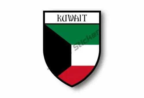 Kuwait Map with Flag Vinyl Sti - Car Accessories Kuwait avis et prix