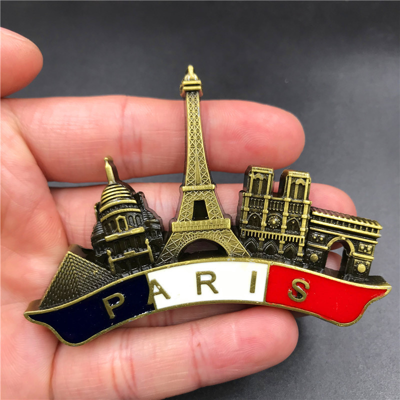 France Paris Metal 3D Cute Mag - Car Accessories Dubai avis et prix