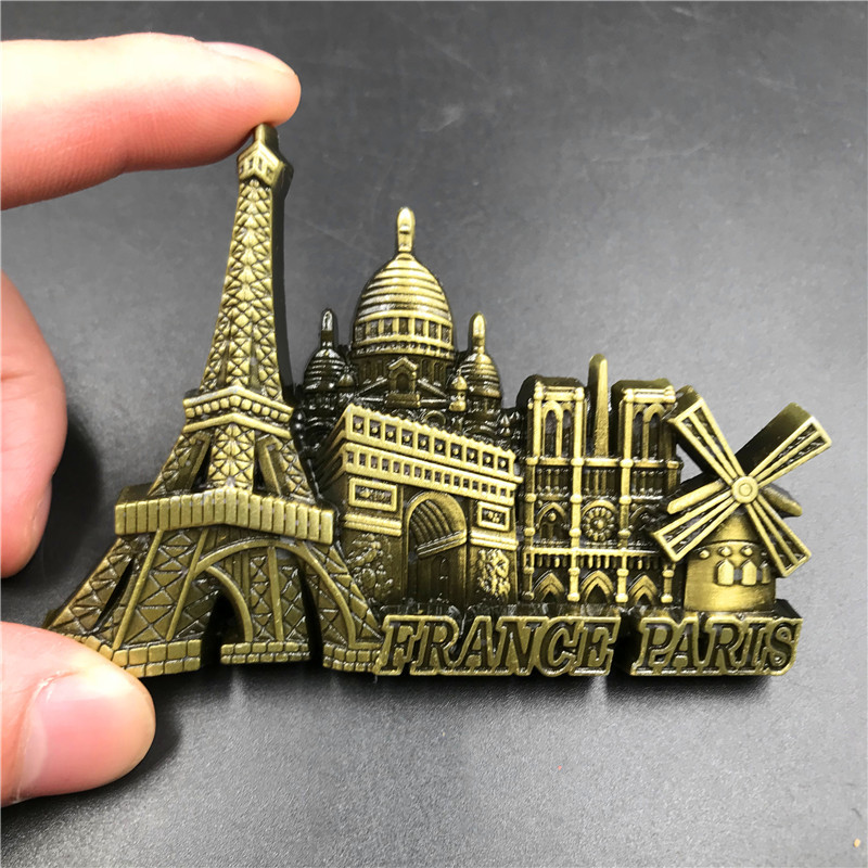 France Paris Metal 3D Cute Mag - Car Accessories Dubai avis et prix