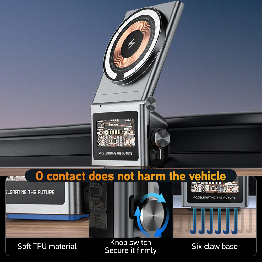 Magnetic Car Phone Holder For  - Wireless Car Charger avis et prix