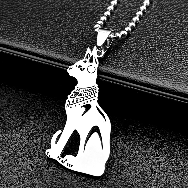 Stainless Steel Egypt Cat Bast - Car Accessories Egypt avis et prix