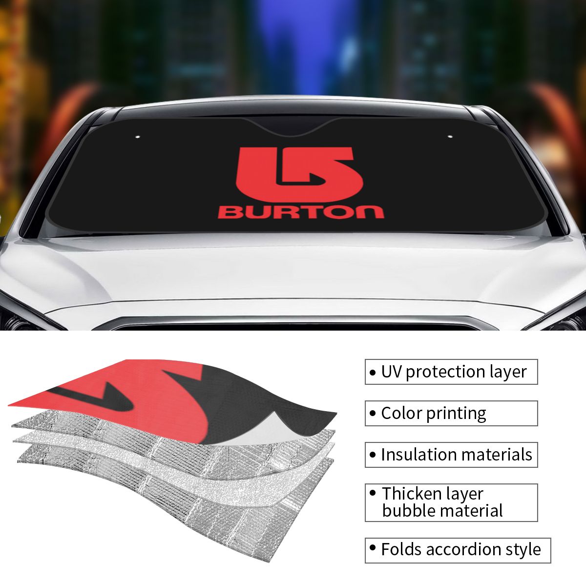Burton Snowboard Sportive Suns - Windshield Sun Shade avis et prix