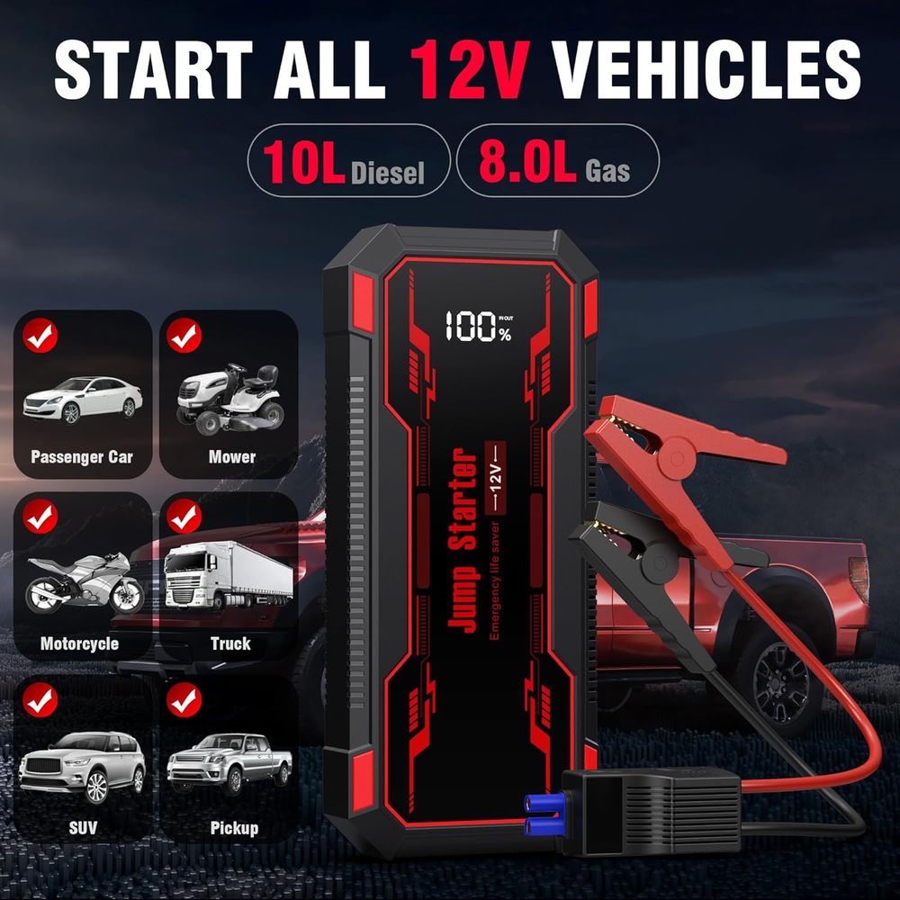 6000A Portable Car Jump Starte - Portable Jump Starter avis et prix