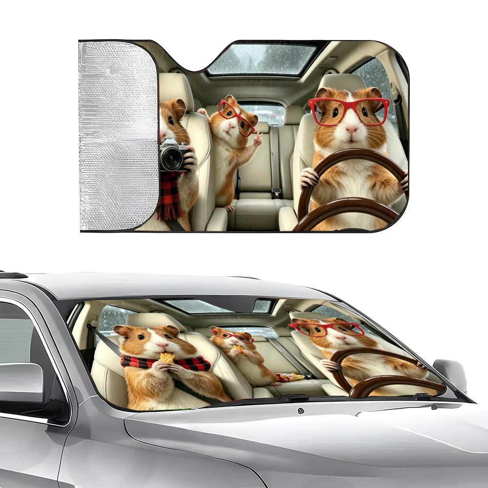 Pattern G-Guinea P-Pig Sun Vis - Windshield Sun Shade avis et prix