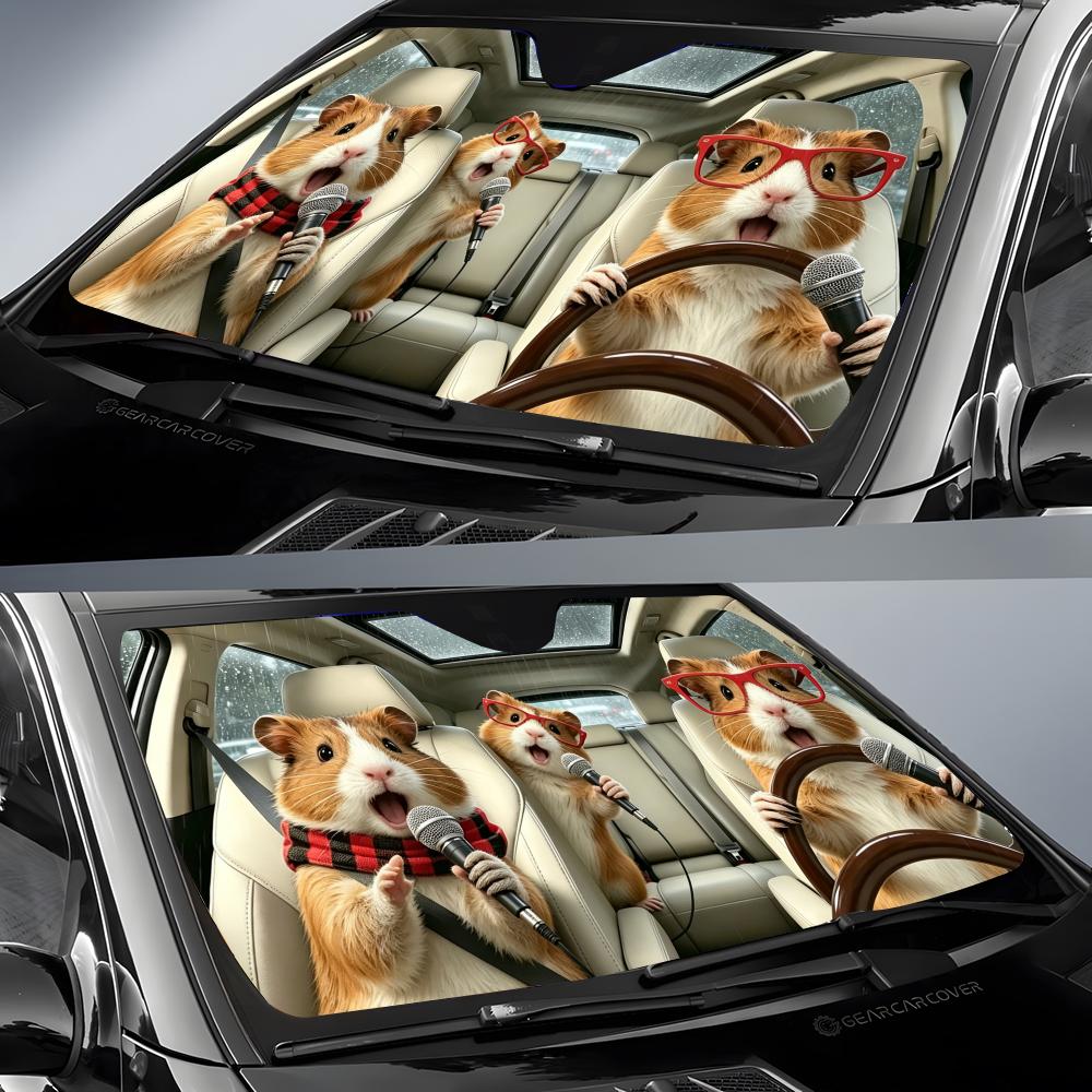 Pattern G-Guinea P-Pig Sun Vis - Windshield Sun Shade avis et prix