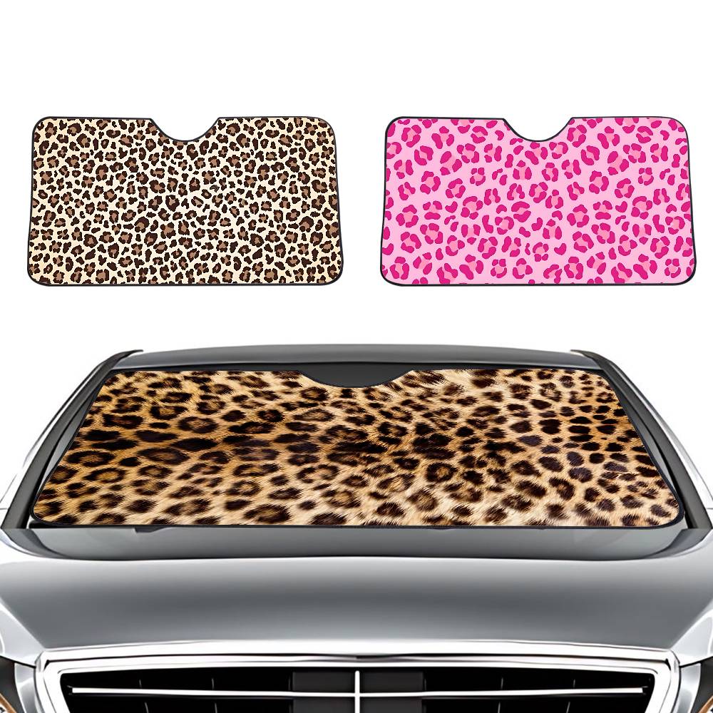 Animal Fur (Leopard Print) Car - Windshield Sun Shade avis et prix