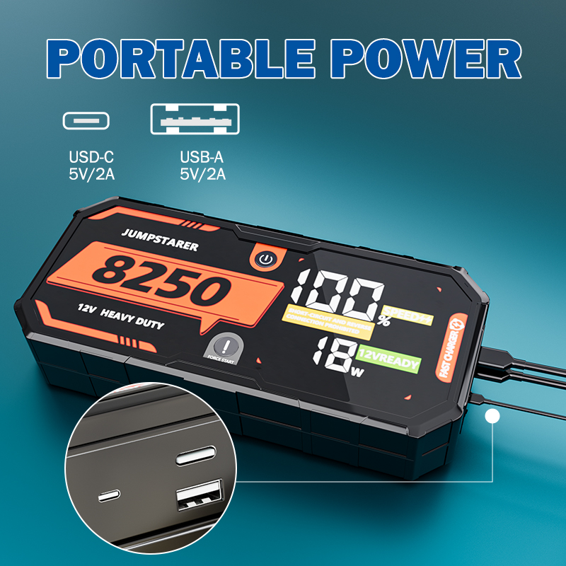 12V 8250A Portable Car Battery - Portable Jump Starter avis et prix