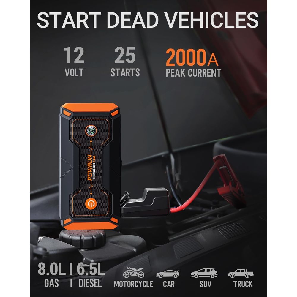 2000A Portable Jump Starter, 1 - Portable Jump Starter avis et prix