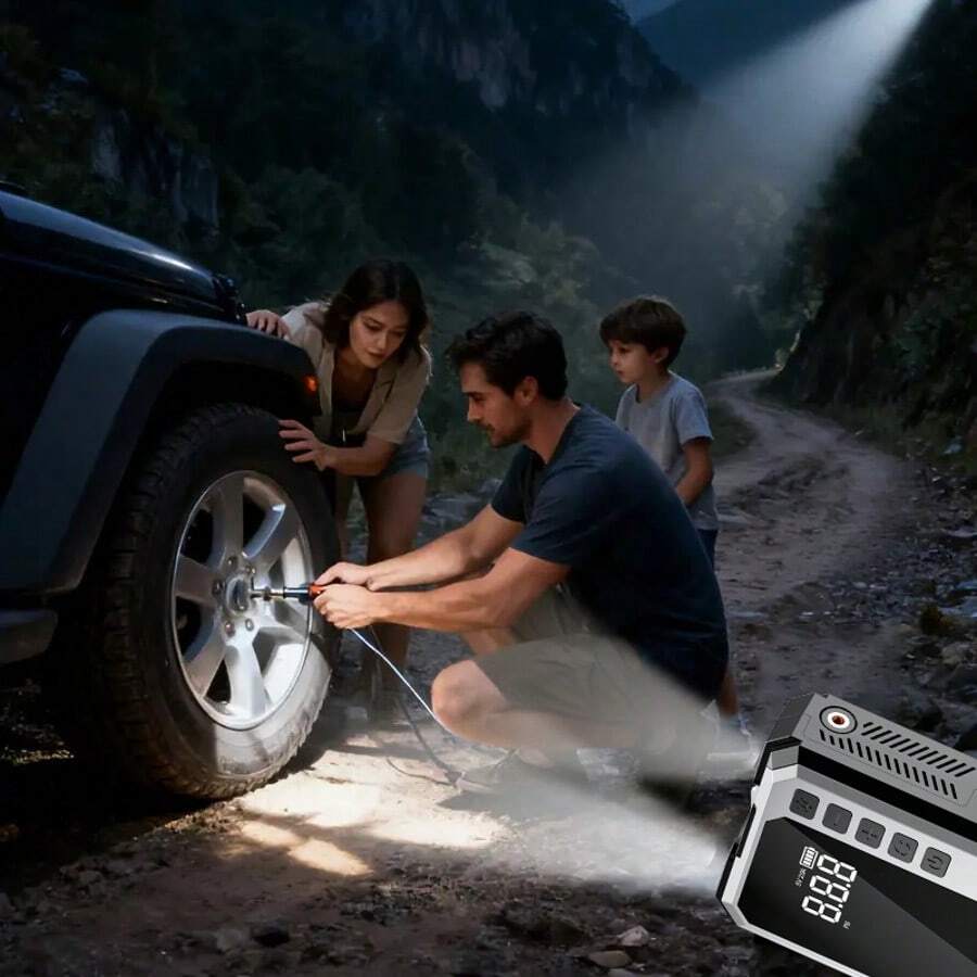 8-In-1 Portable 12V Car Jump S - Portable Jump Starter avis et prix