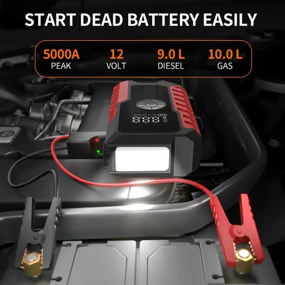 Jump Starter with Air Compress - Portable Jump Starter avis et prix
