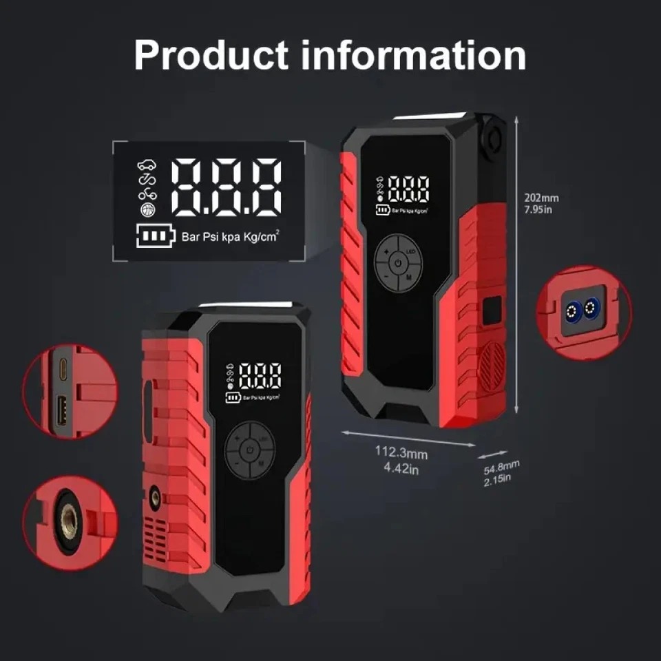 Jump Starter with Air Compress - Portable Jump Starter avis et prix