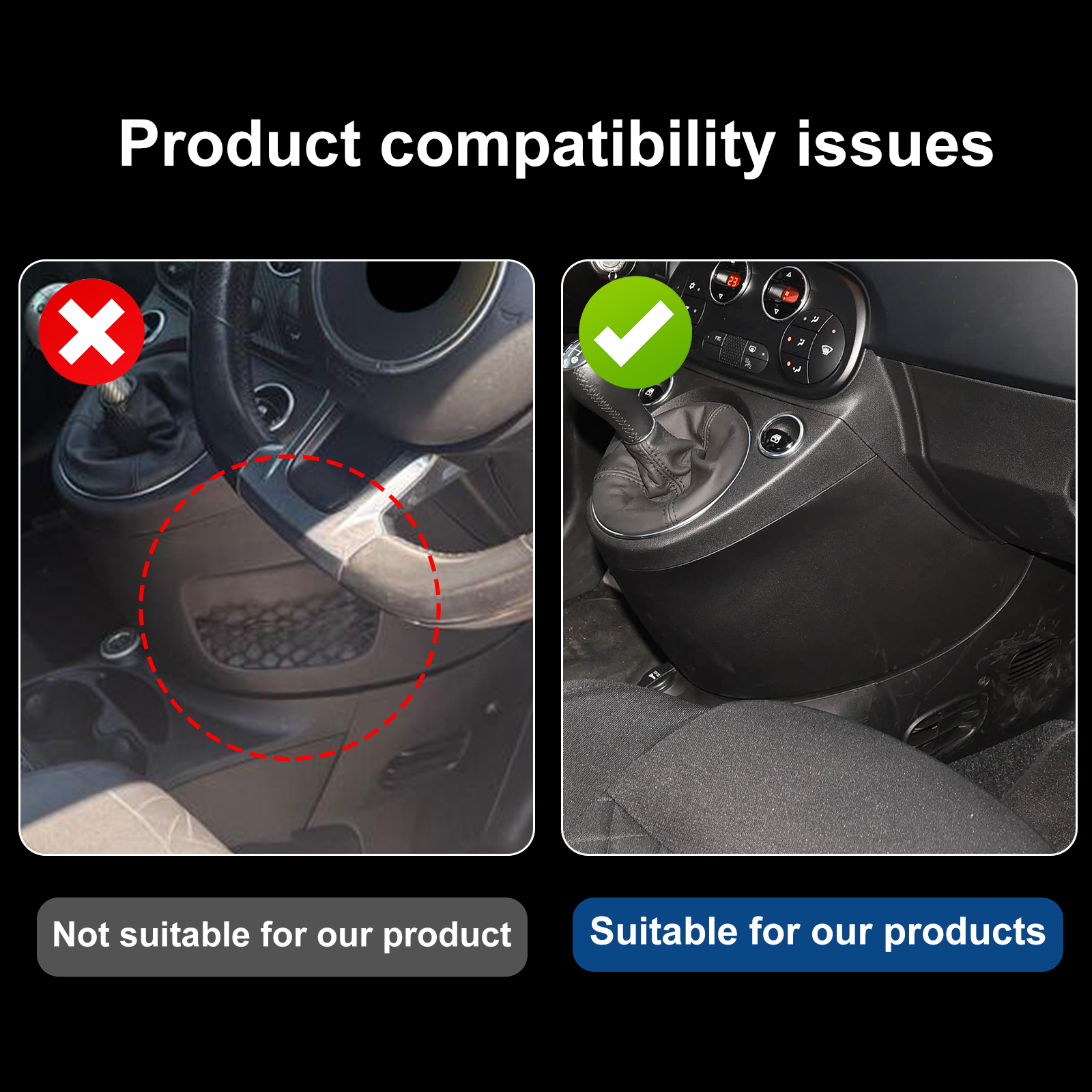 Top Suede Sticker For Fiat 500 - Car Accessories Under 500 avis et prix