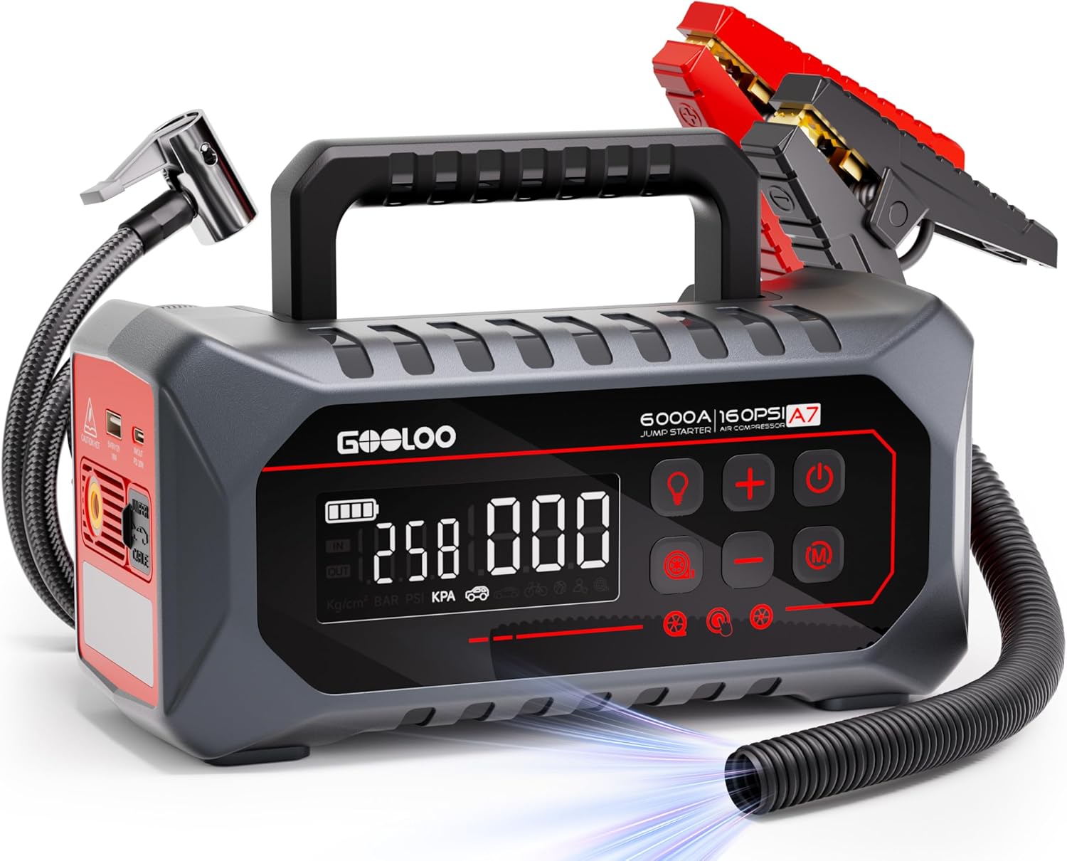 6000A 160PSI Jump Starter with - Portable Jump Starter avis et prix