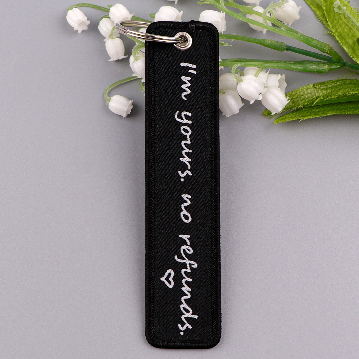 Black Embroidery Key Fob Rock  - Car Accessories Quotation avis et prix