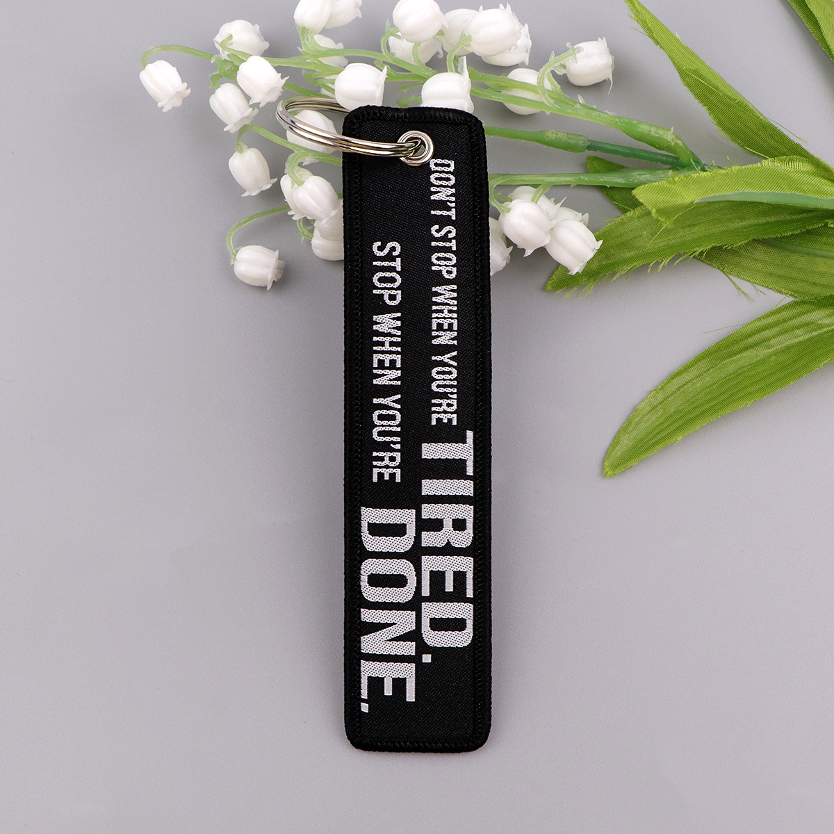 Black Embroidery Key Fob Rock  - Car Accessories Quotation avis et prix