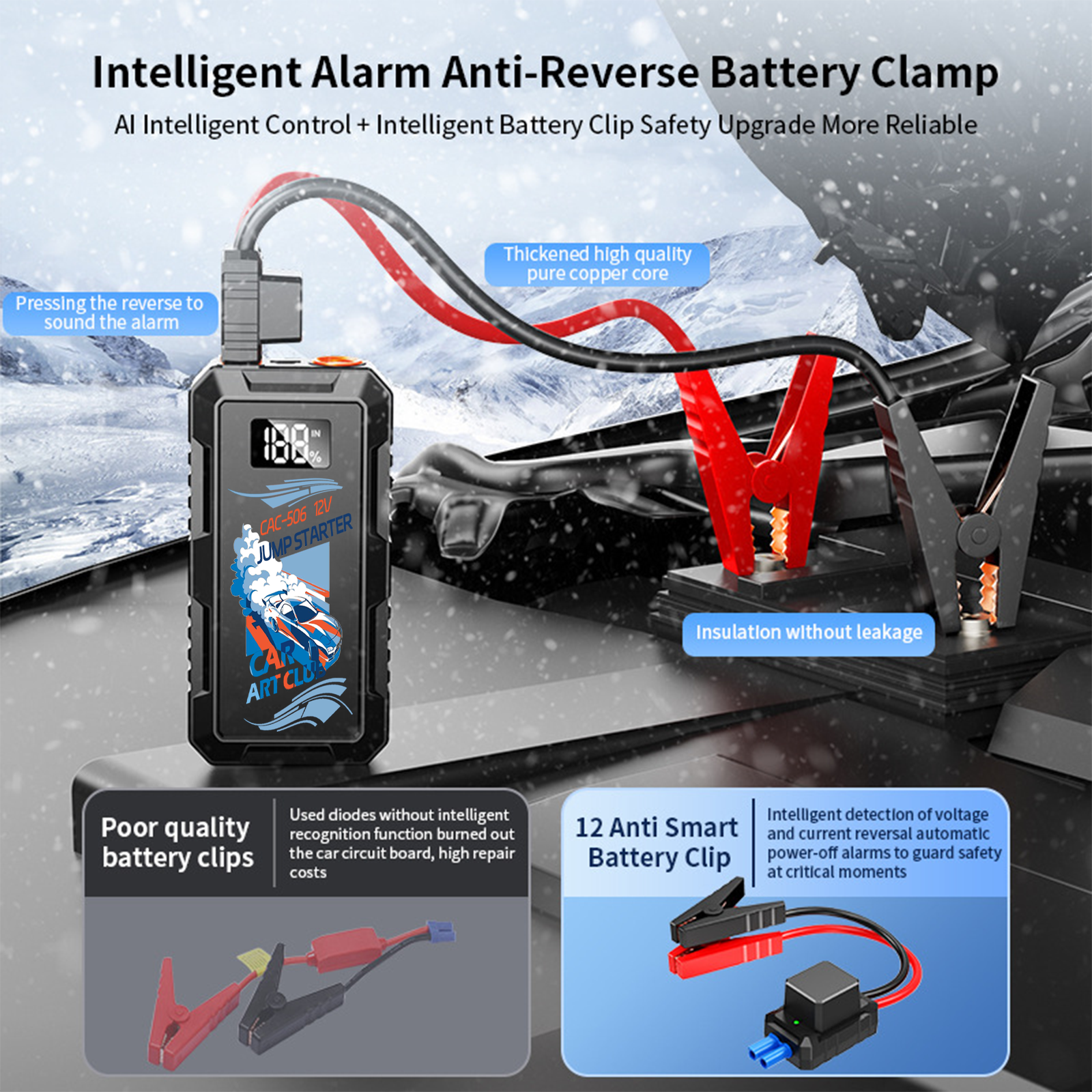 High Power Car Jump Starter Po - Portable Jump Starter avis et prix