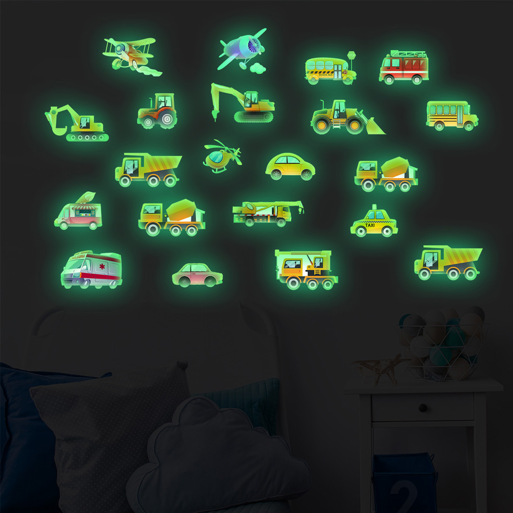 Luminous Car Wall Sticker 21Pc - Car Accessories For Boys avis et prix