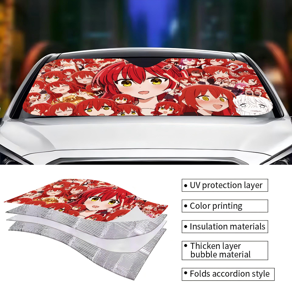 Anime B-bocchi The Rock Cartoo - Windshield Sun Shade avis et prix