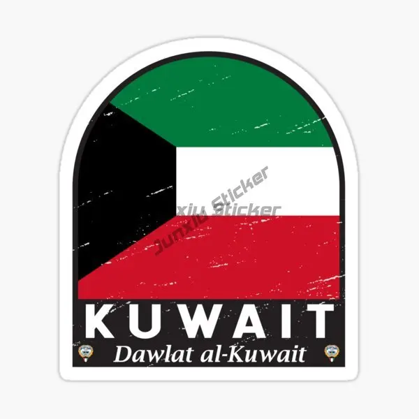 KWT Kuwait Flag Map Emblem Cre - Car Accessories Kuwait avis et prix