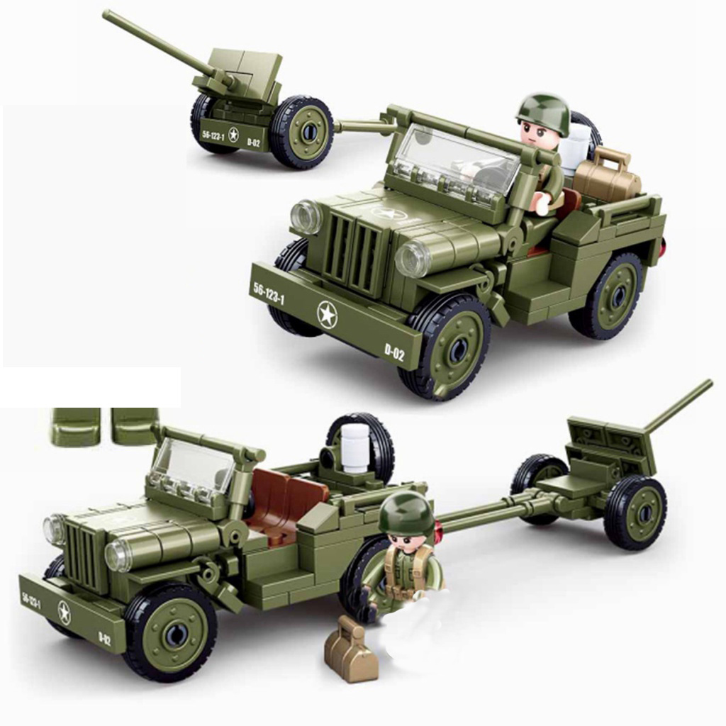 143PCS WW2 Army Car Model Buil - Car Accessories For Boys avis et prix