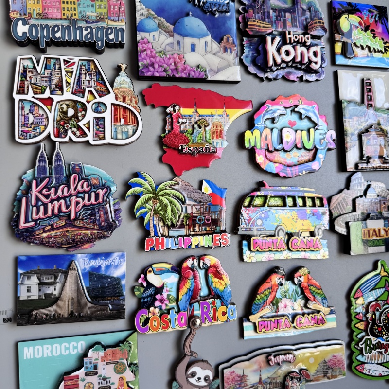 Wood Fridge Magnets Denmark GR - Car Accessories Dubai avis et prix