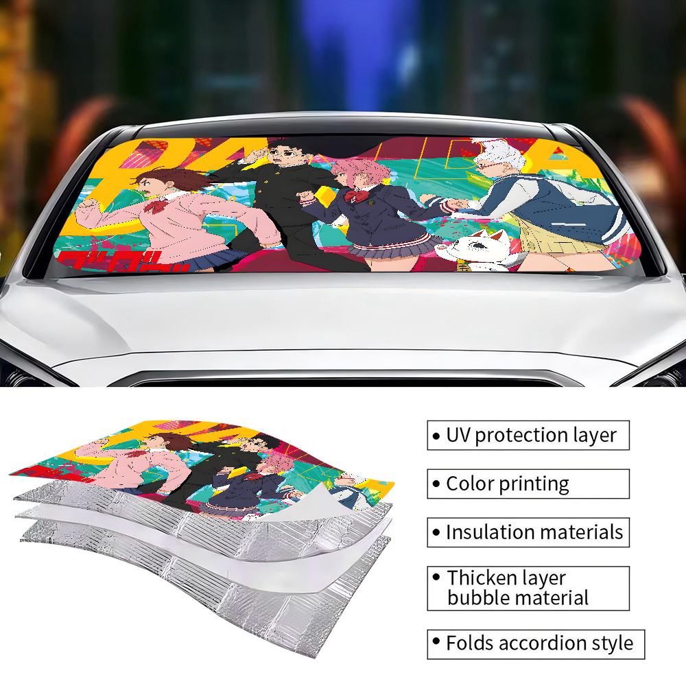 Anime D-dandadan Car Window Su - Windshield Sun Shade avis et prix