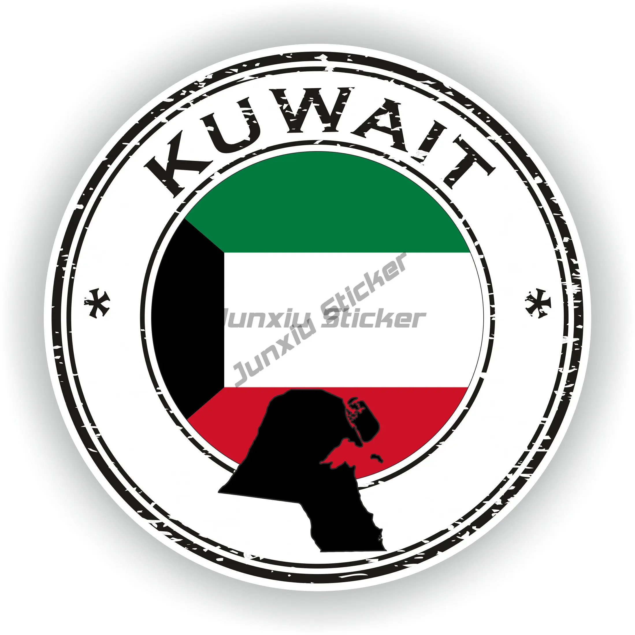 KWT Kuwait Flag Map National E - Car Accessories Kuwait avis et prix