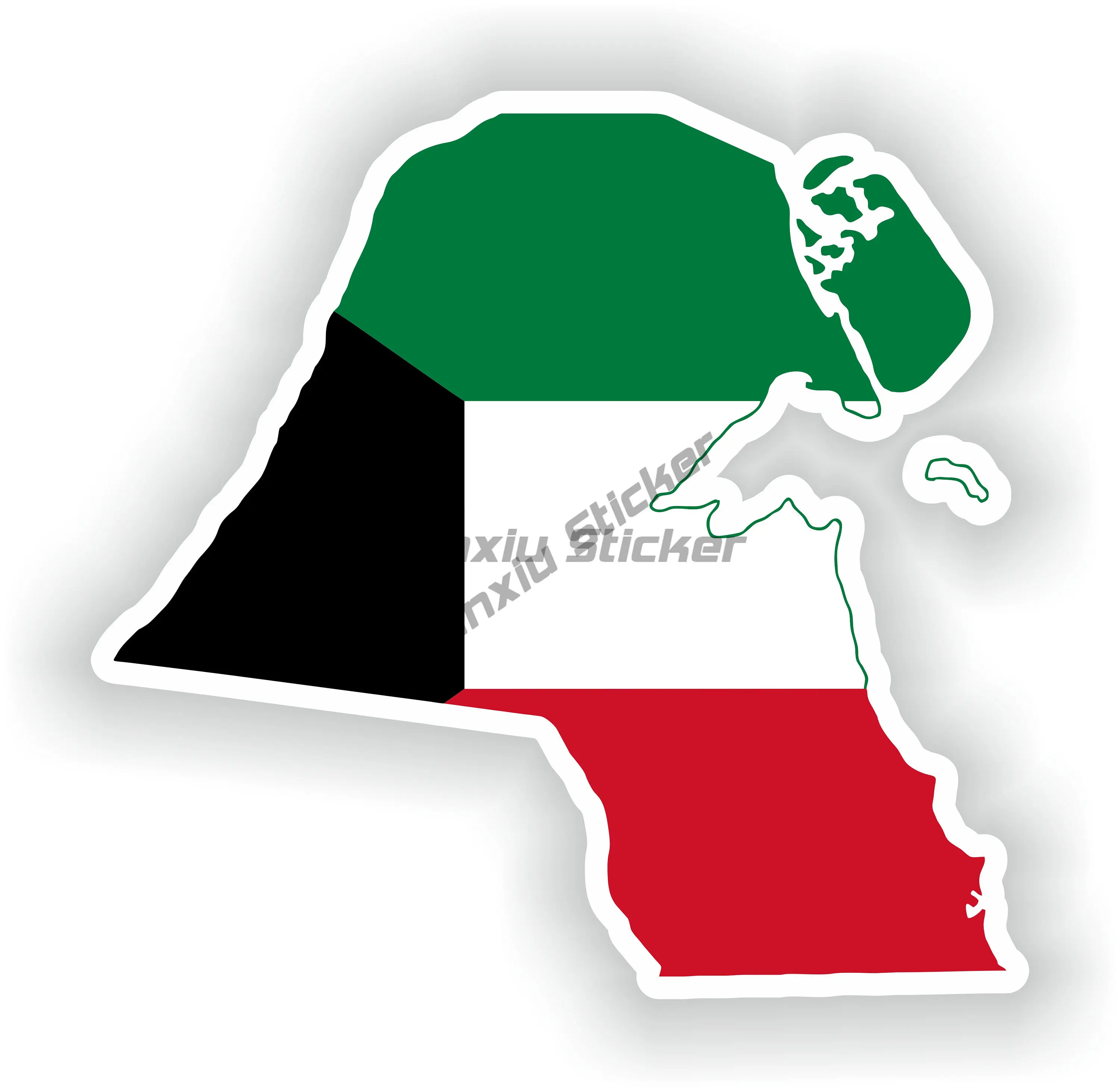 KWT Kuwait Flag Map National E - Car Accessories Kuwait avis et prix