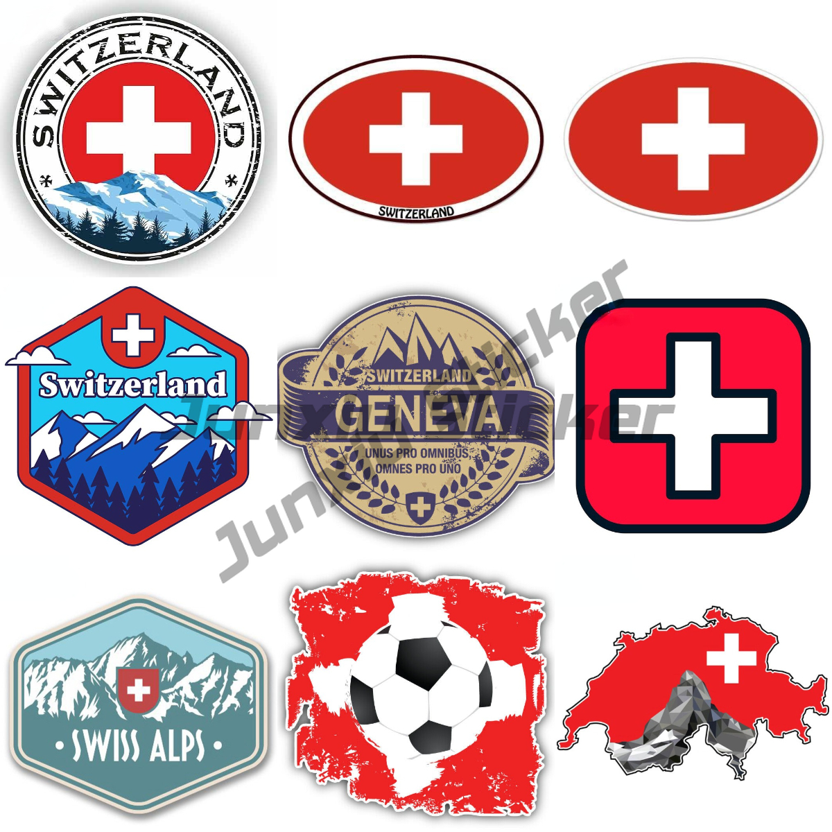 Swiss Alps Switzerland Flag St - Car Accessories Zurich avis et prix